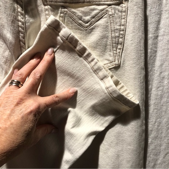 Marc Jacobs off white denim flare leg stretch white jean size 2 - Picture 7 of 9